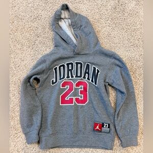 Jordan Kids Gray Hoodie, size 5-6